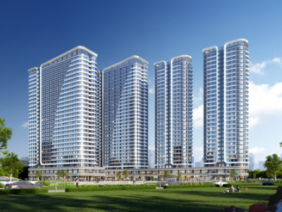 六安人才公寓效果图-幕墙工程